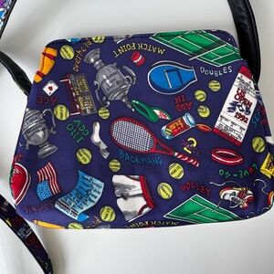 Vintage Nicole Miller Silk Purse US Open Tennis Collectible 1992 Rare